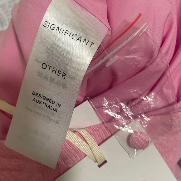 New Significant Other Camilla Linen Blend Midi Skirt size 2 - Picture 12 of 13